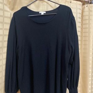 Black puffy arm sweater like new ribbed sleeve Cato Brand